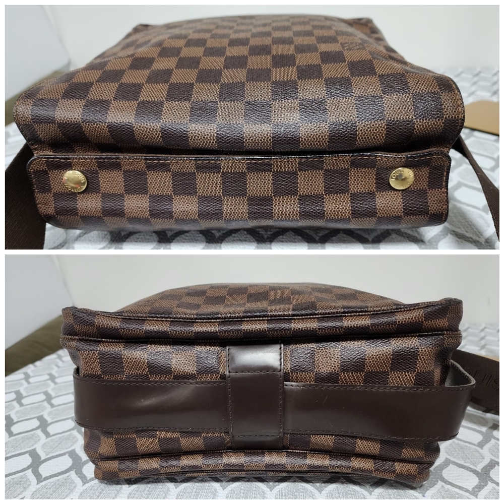 LOUIS VUITTON Damier Canvas Naviglio Messenger Bag Brown - Picture 9 of 14